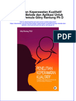 PDF of Penelitian Keperawatan Kualitatif Konsep Metode Dan Aplikasi Untuk Peneliti Pemula Gilny Rantung PH D Full Chapter Ebook