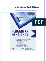 PDF of Pengantar Manajemen Syahril Hasan Full Chapter Ebook