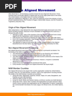 Non Aligned Movement Upsc Notes 48