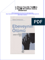 Full Download Ebeveynin Olumu Yeni Bir Yetiskin Kimligine Gecis 4Th Edition Debra Umberson Online Full Chapter PDF