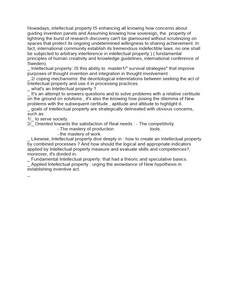 Understanding Intellectual Property Strategies | PDF | Computers