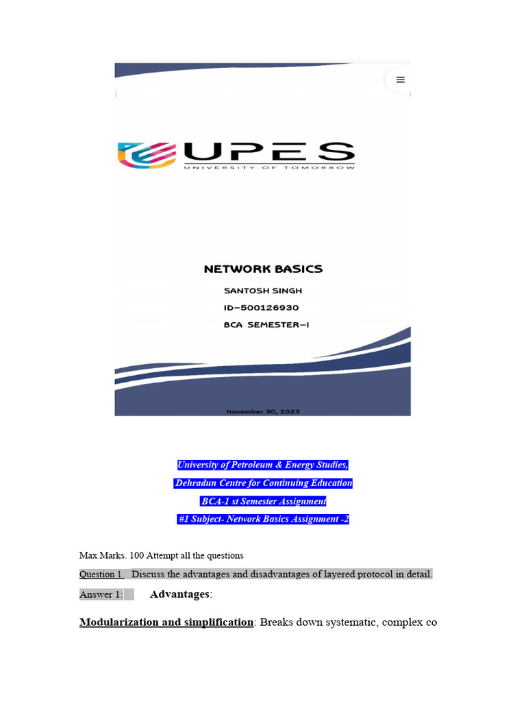 Network Protocols and Layer Functions | PDF | I Pv6 | File Transfer ...