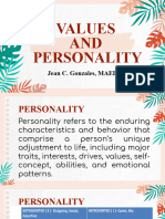 V.E. 7 Values and Personality