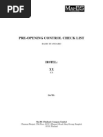 Download Hotel Pre Opening Checklist by David Frost SN73617512 doc pdf