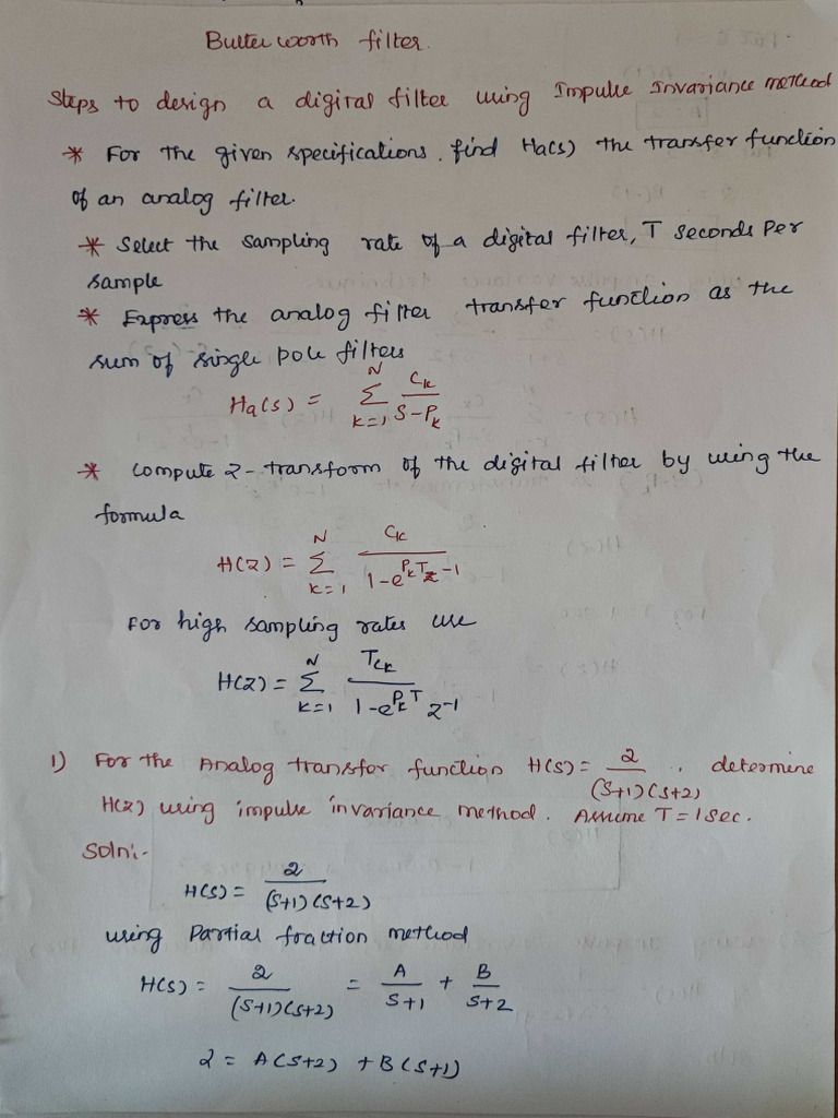 DSP Digital Signal Processing Notes PDF
