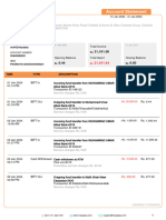 Muhammad Umar: Account Statement