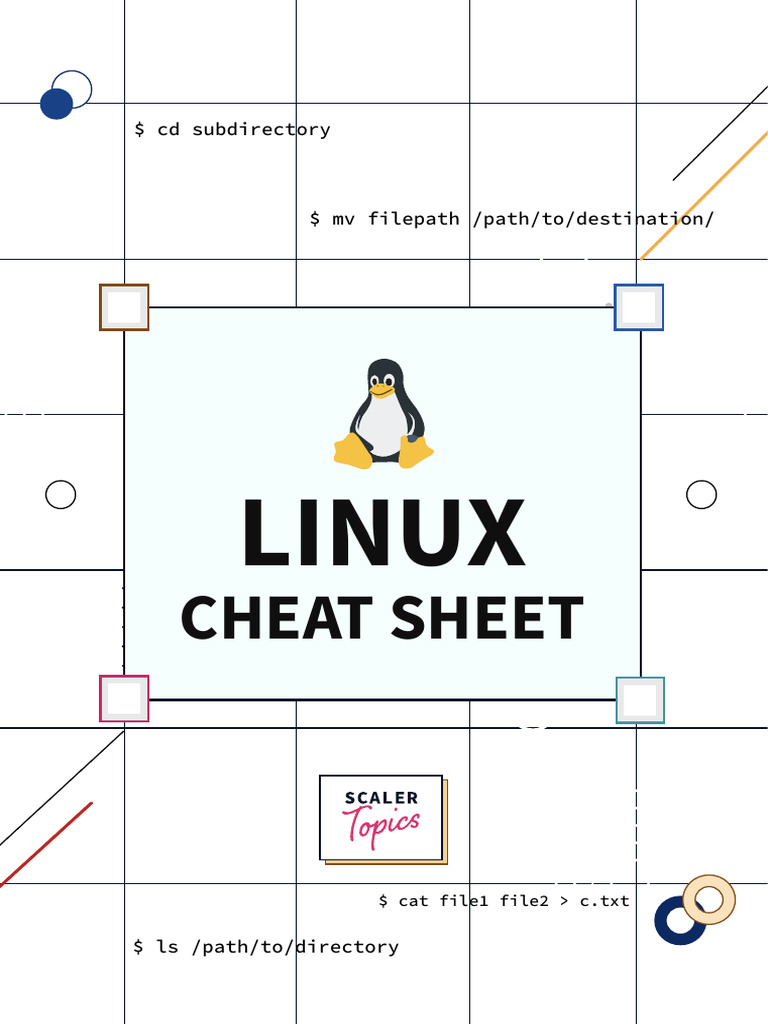 Linux Cheat Sheet - Scaler Topics | PDF | Directory (Computing ...