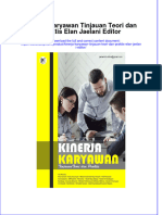 PDF of Kinerja Karyawan Tinjauan Teori Dan Praktis Elan Jaelani Editor Full Chapter Ebook