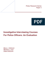 Course Police Interviews