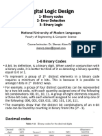 2- Binary Codes and Error Detection