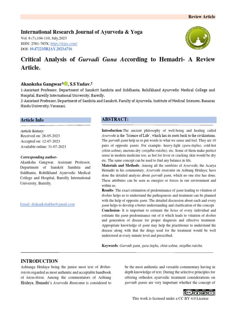Critical+Analysis+of+Gurvadi+Guna+According+to+Hemadri +a+Review ...