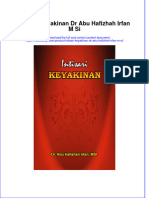 PDF of Intisari Keyakinan DR Abu Hafizhah Irfan M Si Full Chapter Ebook