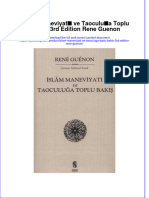 Download pdf of Islam Maneviyati Ve Taoculuga Toplu Bakis 3Rd Edition Rene Guenon full chapter ebook 