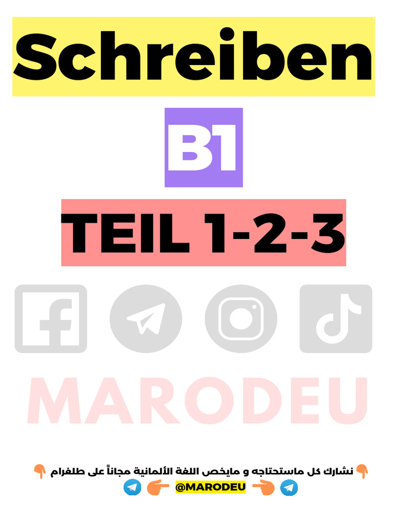 Schreiben B1 Teil 1-2-3 | PDF