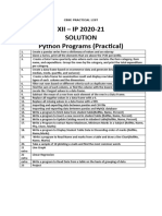 Practical Solutions XII-IP-2021