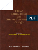 Clave Linguistica Del Nuevo Testamento Griego