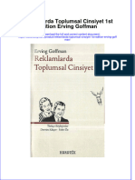 Download pdf of Reklamlarda Toplumsal Cinsiyet 1St Edition Erving Goffman full chapter ebook 