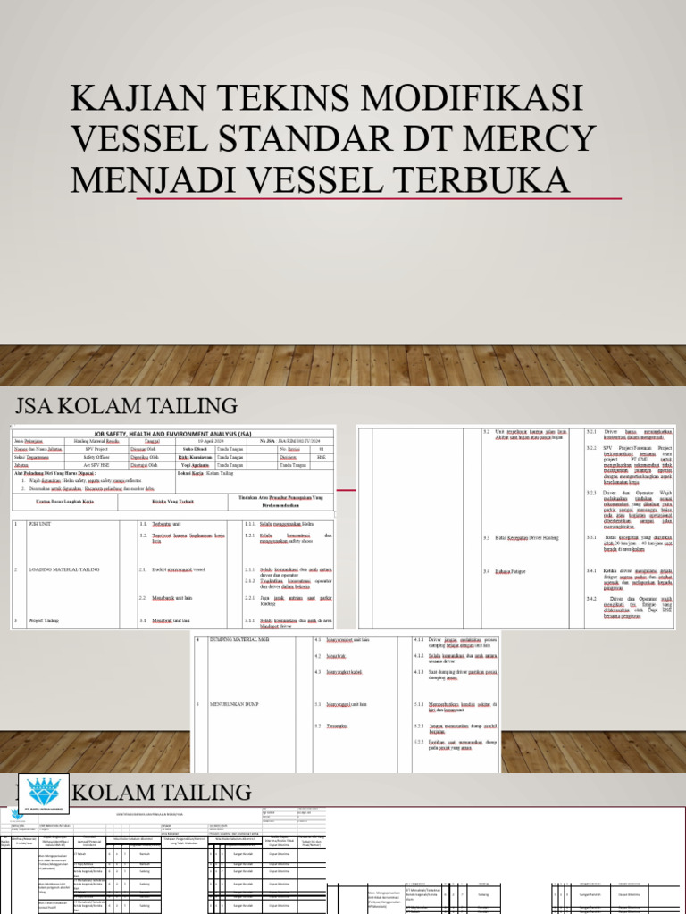 Persentasi Kajian Teknis Modifikasi Bak DT Mercy | PDF