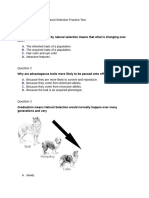 AP Biology Unit 2 Natural Selection Practice Test PDF