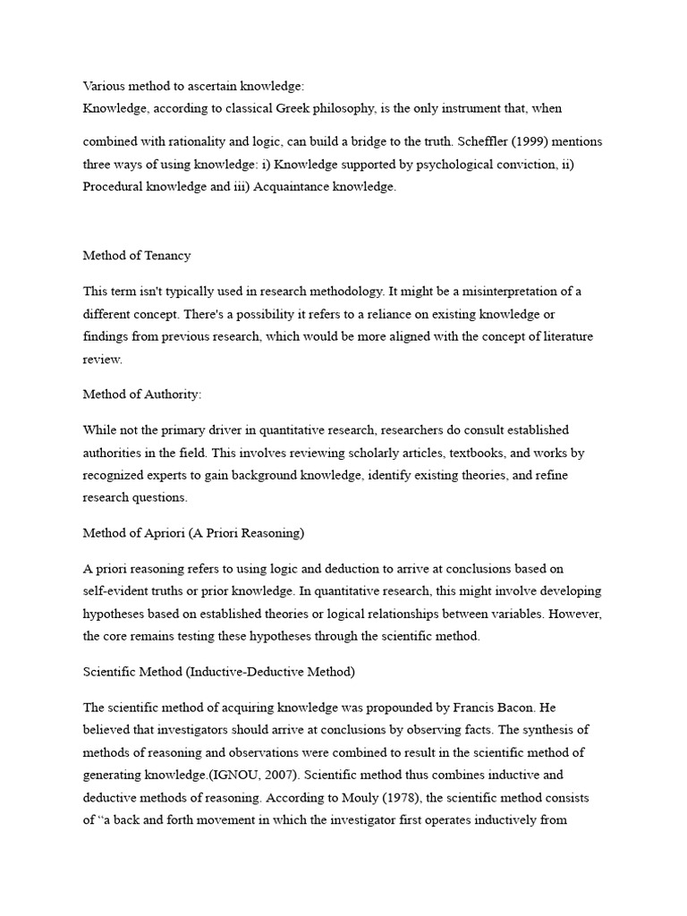 Measurement Scales in Research Knowledge | PDF | Level Of Measurement ...
