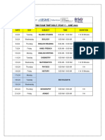 Year 7 Final Exam TT