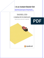 PDF of L Espai D Un Instant Daniel Cid Full Chapter Ebook