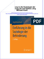 full download Einfuhrung In Die Soziologie Der Behinderung 2Te 2Nd Edition Jorg Michael Kastl online full chapter pdf 