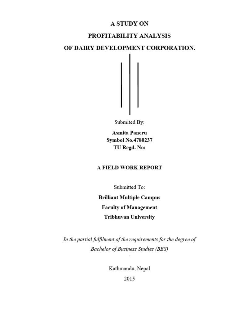 Profitability Analysis of Dairy Corp | PDF | Business Economics ...