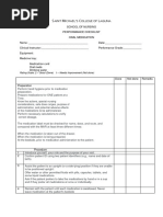 Checklist Oral Medication