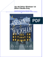 Full Download El Asesinato Del Senor Wickham 1St Edition Claudia Gray Online Full Chapter PDF