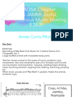 CT AOSA Lets JAMM Joyful Adventurous Music Making