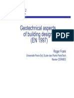 Geotechnical Aspects of Building Design (EN 1997) - 2011