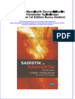 Download pdf of Sadistik Ve Mazosistik Davranislarin Cinsel Yonelimler Acisindan Incelenmesi 1St Edition Burcu Guducu full chapter ebook 