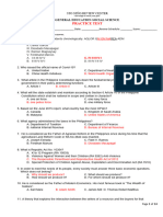 Practice Test in SocSci 1-185 Answer Key