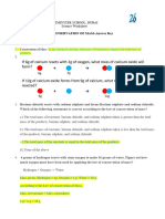 Yr 7 Reactions 3.5 Answers