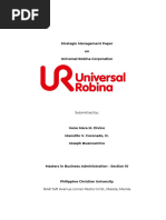 Strategic Management Paper URC Final