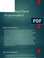 Komunikasi Dasar Keperawatan