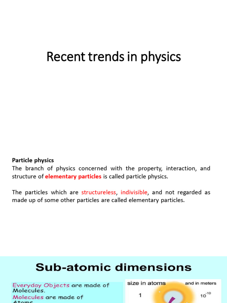 Overview of Particle Physics Concepts | PDF | Particle Physics | Quark