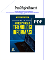 Download pdf of Konsep Dasar Teknologi Informasi Buku Ajar Mambang S Kom M Kom full chapter ebook 