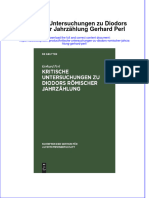 PDF of Kritische Untersuchungen Zu Diodors Romischer Jahrzahlung Gerhard Perl Full Chapter Ebook