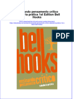 Full Download Ensinando Pensamento Critico Sabedoria Pratica 1St Edition Bell Hooks Online Full Chapter PDF