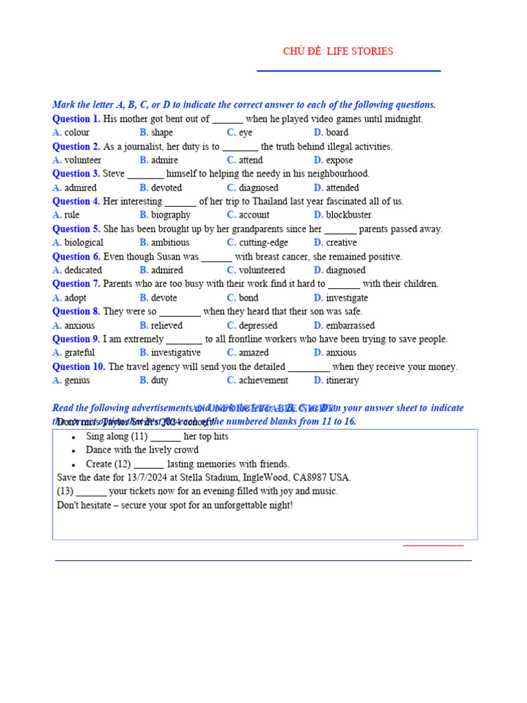 Life Stories: Engaging Questions & Answers | PDF