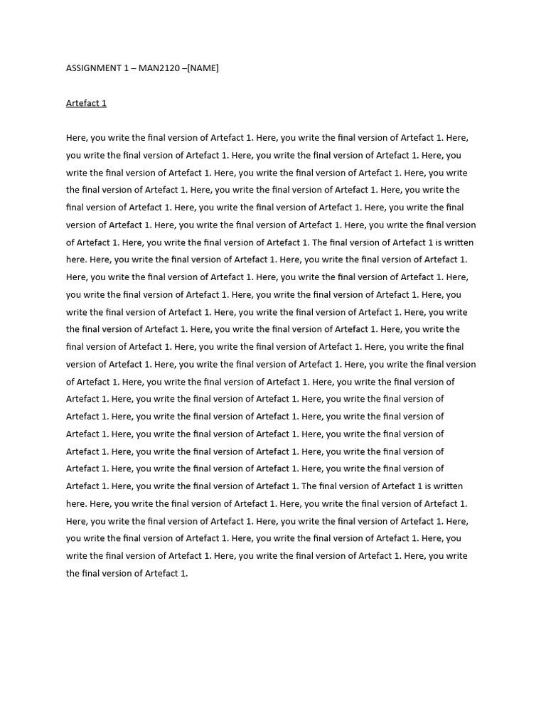Portfolio - Example document format | PDF