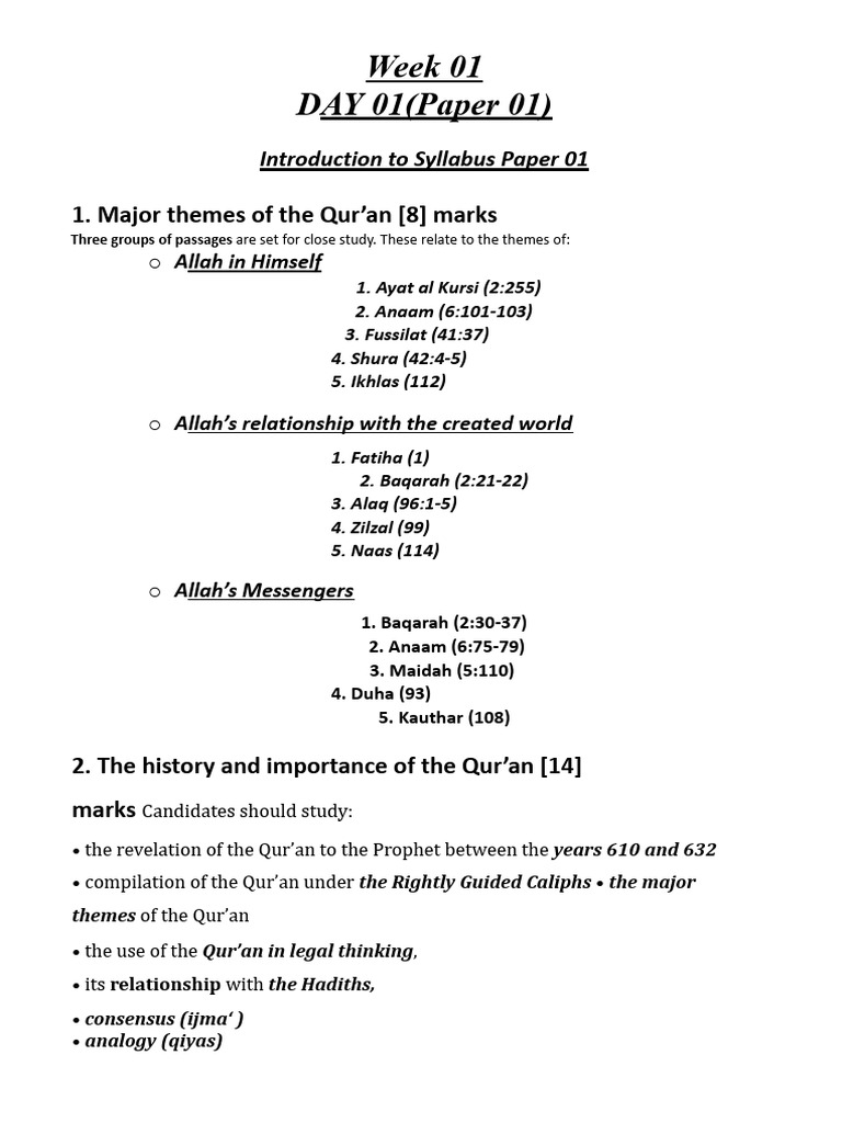 Sir Muzzamil- Complete Notes | PDF | Muhammad | Prophets And Messengers ...