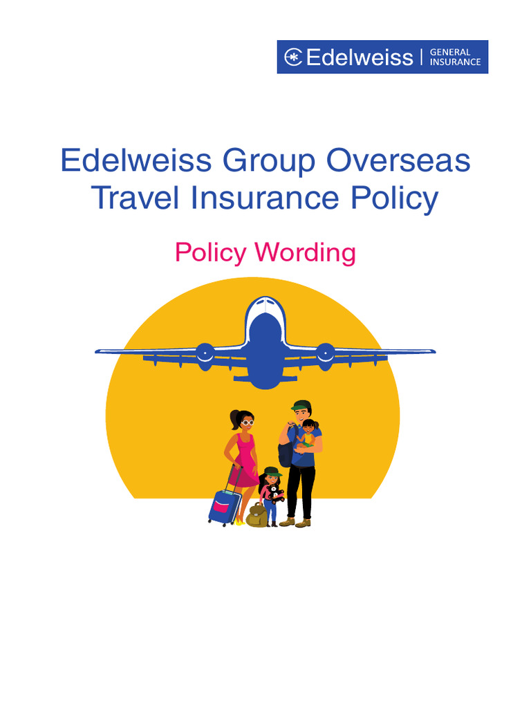 Edelweiss Overseas Travel Insurance Guide | PDF | Insurance | Intensive ...