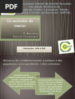 Pierre Bourdieu - Os excluídos do interior