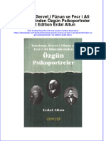 PDF of Tanzimat Servet I Funun Ve Fecr I Ati Donemlerinden Ozgun Psikoportreler 1St Edition Erdal Altun Full Chapter Ebook