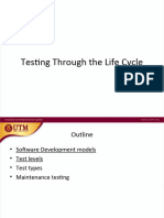 Topic 4 - Testing Through The Lifecyle - Part 1