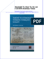 PDF of Tarihi Ve Etimolojik Tu Rkiye Tu RKC Esi Lugati 5 Cilt M N Andreas Tietze Full Chapter Ebook