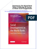 Full Ebook of Social Development in The World Bank Essays in Honor of Michael M Cernea Maritta Koch Weser Scott Guggenheim Online PDF All Chapter